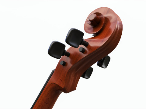 Violin on a modern stand 3D 모델