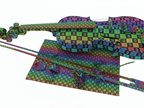 Violin romantic composition Modelo 3D