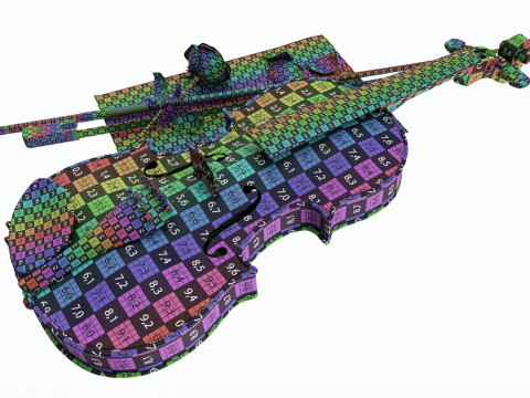 Violin romantic composition Modelo 3D