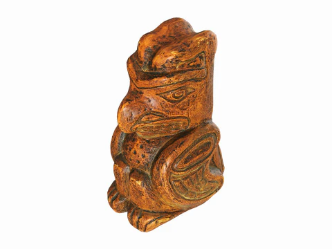 Estatueta Tot&ecirc;mica Indiana Modelo 3D