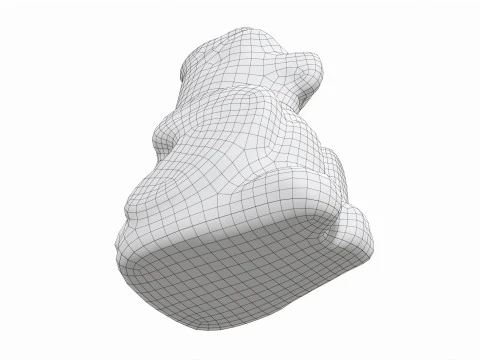 Estatueta Tot&ecirc;mica Indiana Modelo 3D