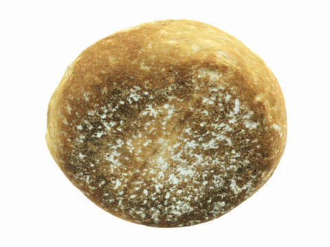 Fr&uuml;hst&uuml;cksbrot rund 3D Modell