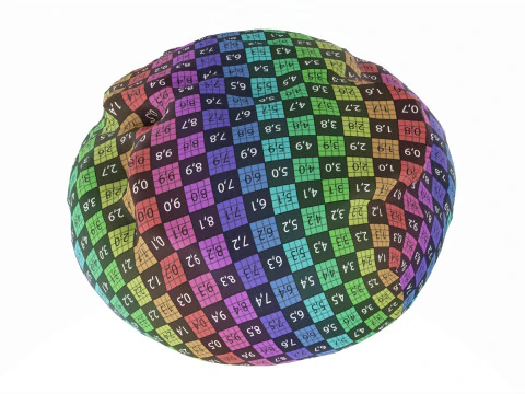 Fr&uuml;hst&uuml;cksbrot rund 3D Modell