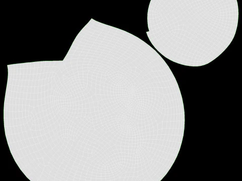 Fr&uuml;hst&uuml;cksbrot rund 3D Modell