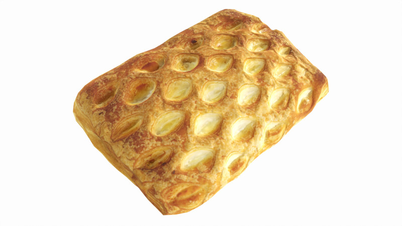 Cheese bun 3D Model .c4d .max .obj .3ds .fbx .stl .blend