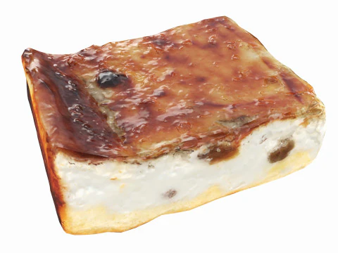 Sepotong kue keju Model 3D