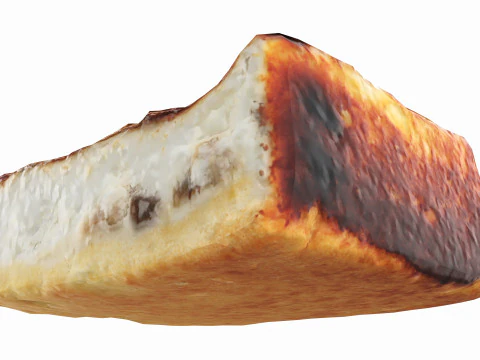 Sepotong kue keju Model 3D