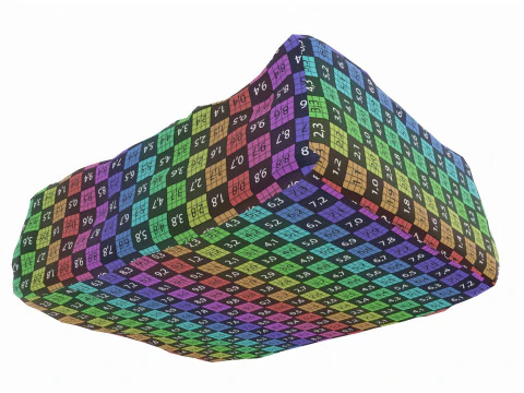 Sepotong kue keju Model 3D