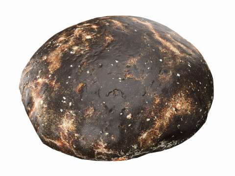 Grey bread 01 3D Model