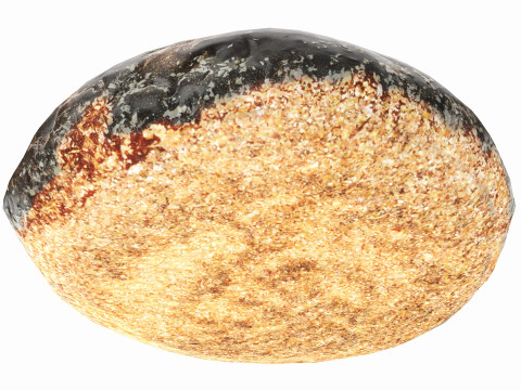 Grey bread 01 3D Model