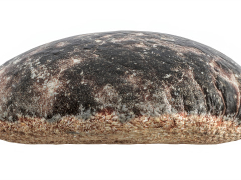Grey bread 01 3D Model
