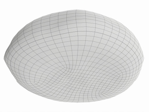 Grey bread 01 3D Model