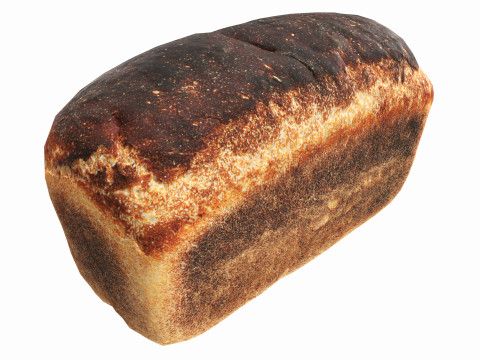 Grey bread 02 3Dモデル