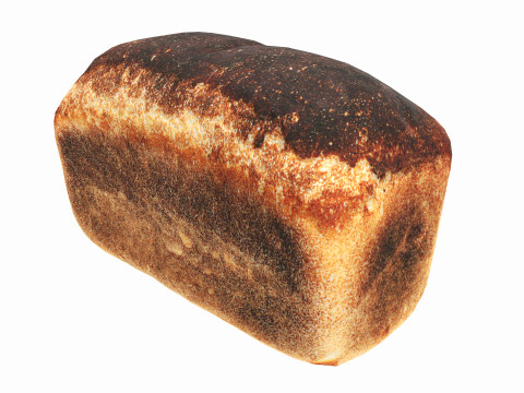Grey bread 02 Modèle 3D