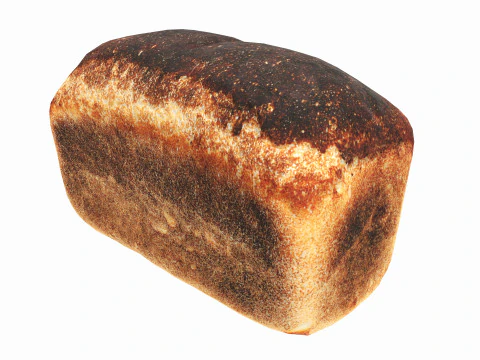 Grijs brood 02 3D Model