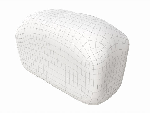 Grey bread 02 Modèle 3D