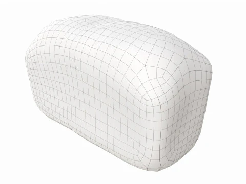 Grijs brood 02 3D Model