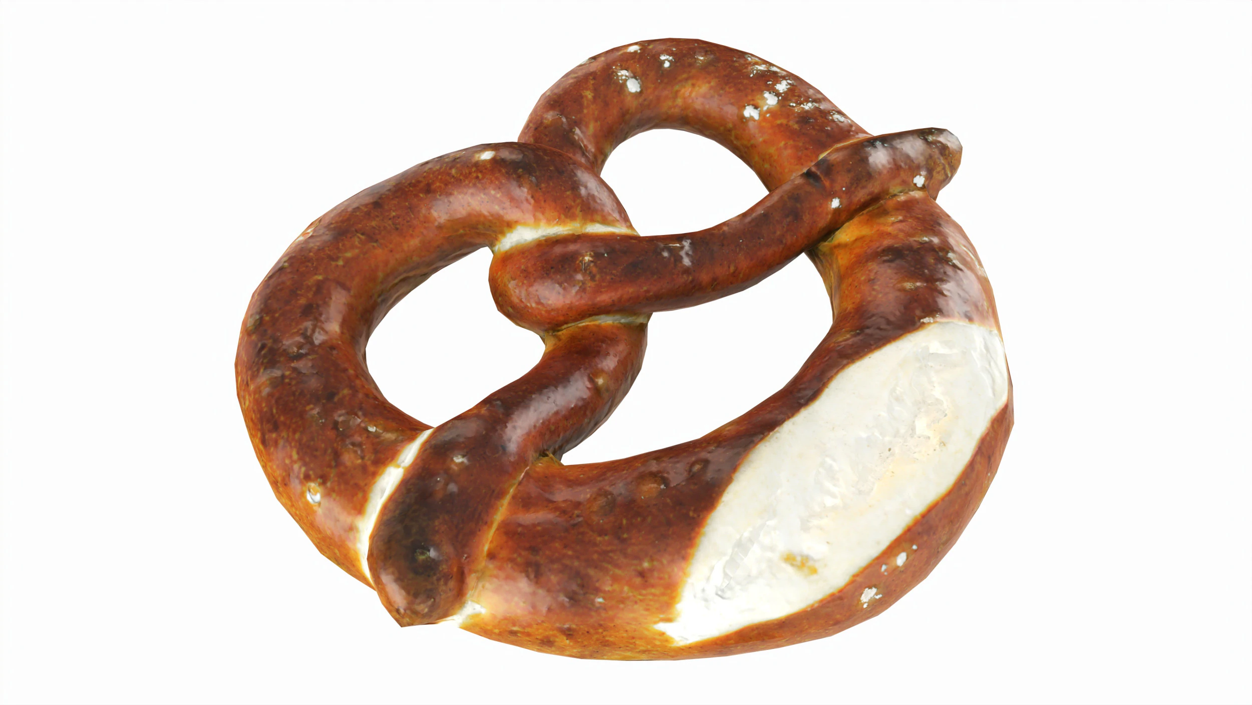 Pretzel 3D Model .c4d .max .obj .3ds .fbx .stl .blend 