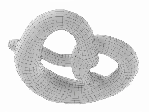 Pretzel 3D Model