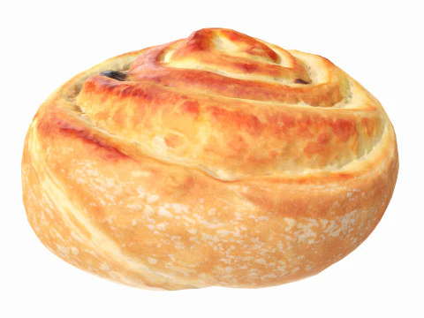 Panino all'uvetta Modello 3D