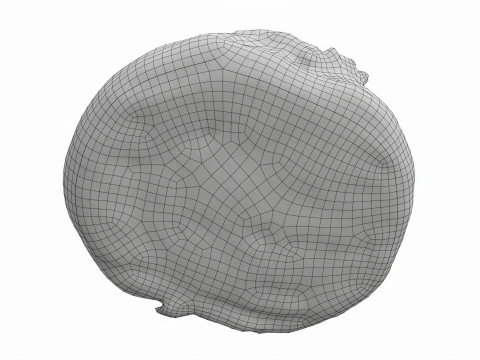 Roll with caramel and nuts 3D Model