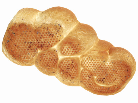 White bread with poppy seeds 3D Model