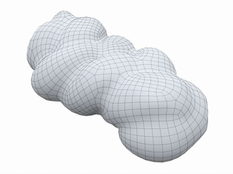 White bread with poppy seeds 3D Model