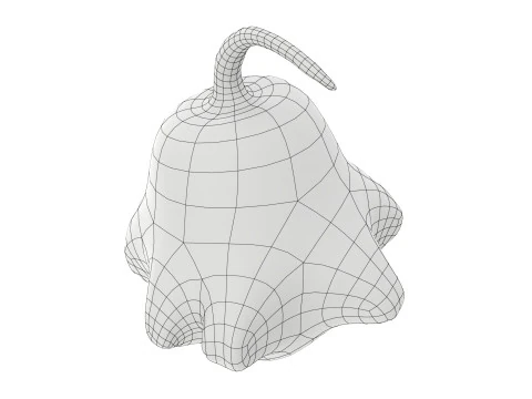 Calabaza en forma de corona Modelo 3D