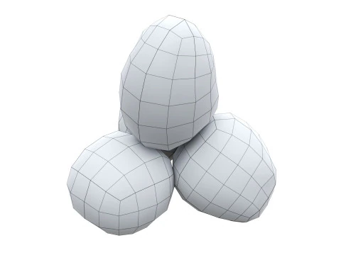 nuez entera Modelo 3D