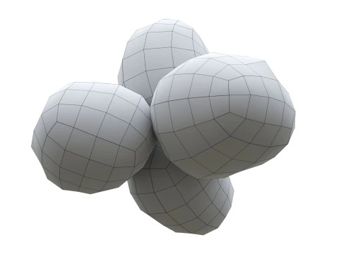 nuez entera Modelo 3D