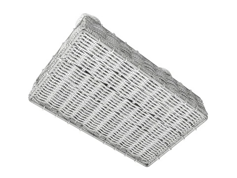 Black radish in tray with price tag 3D Model