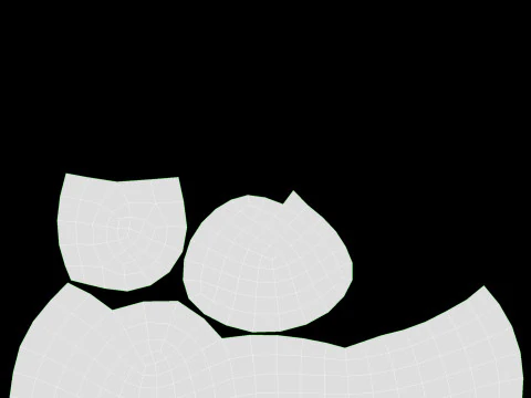 Black radish in tray with price tag 3D Model