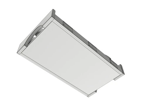 トレイ上の丸いパンの選択 3Dモデル