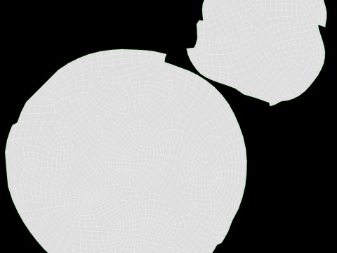 Round bread selection on tray 3Dモデル