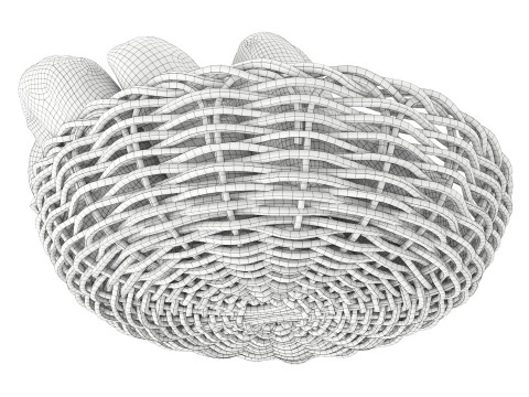 Smallbread selection in basket 3D Model