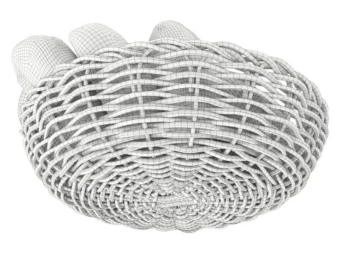 Smallbread selection in basket 3D Model