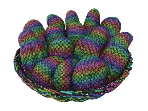 Smallbread selection in basket 3D Model