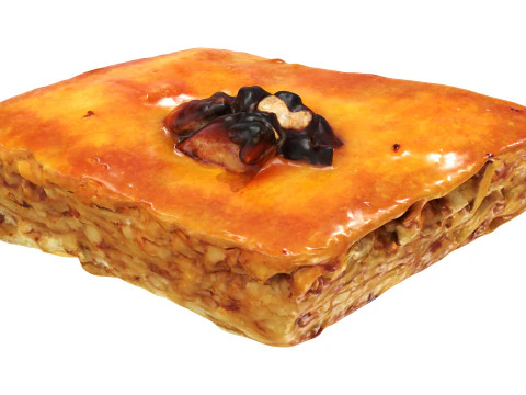 Baklava sweet pastry 3D Model