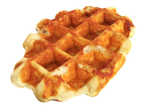 gofre belga Modelo 3D