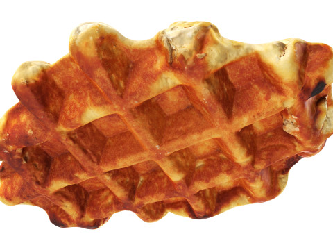 Belgian waffle Modelo 3D