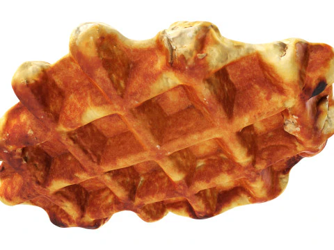 Waffle belga Modelo 3D