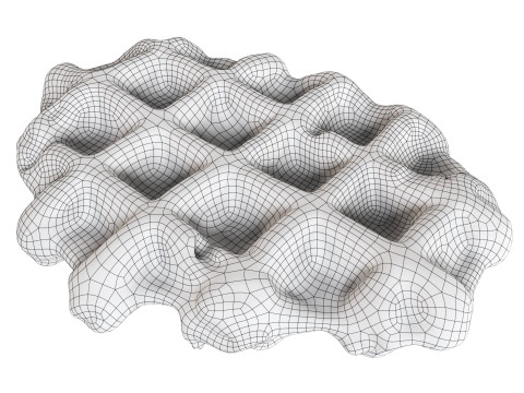 Belgian waffle Modelo 3D