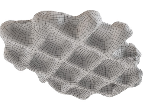 Belgian waffle Modelo 3D