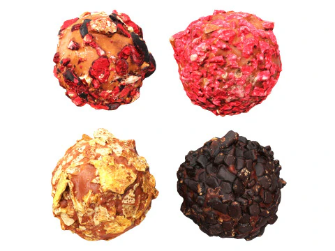 Collezione di tartufi di cioccolato Modello 3D