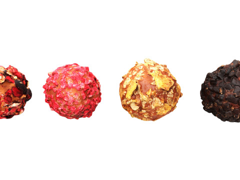 Chocolate Truffle collection 3D Model