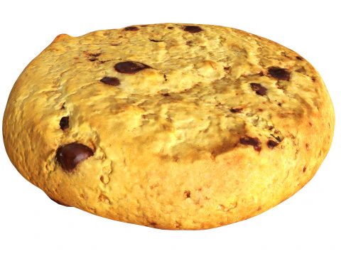 초코칩이 들어간 쿠키 3D 모델