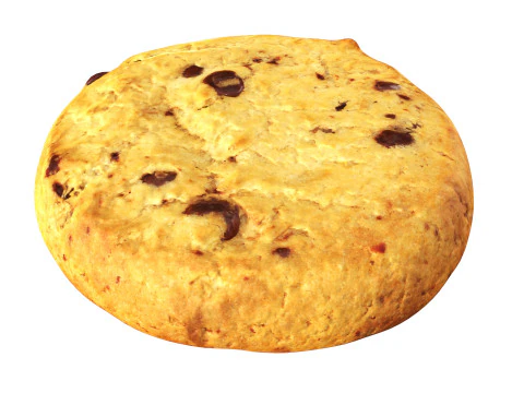 초코칩이 들어간 쿠키 3D 모델