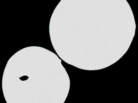 초코칩이 들어간 쿠키 3D 모델