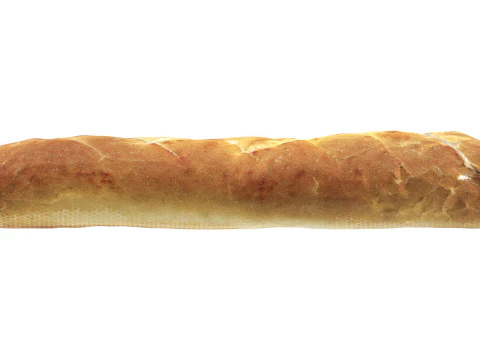 French bread with garlic butter 3D Model