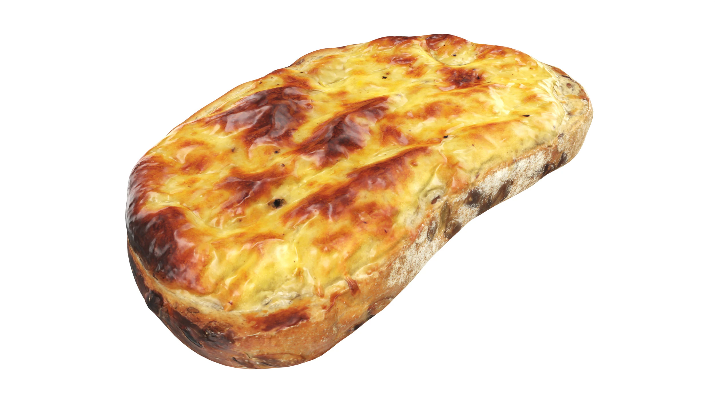 Garlic cheese toast 3D Model .c4d .max .obj .3ds .fbx .stl .blend